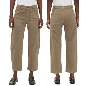 Madewell Non Denim Utility Darted Barrel Pants in Safari Khaki Women’s 25 Petite